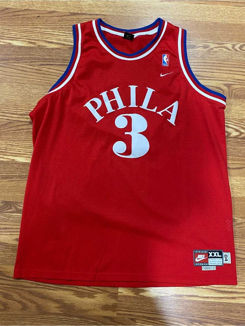 Vintage Allen Iverson Philadelphia 76ers Nike Jersey